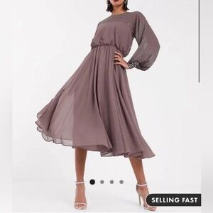 NWT ASOS Embelished midi dress
